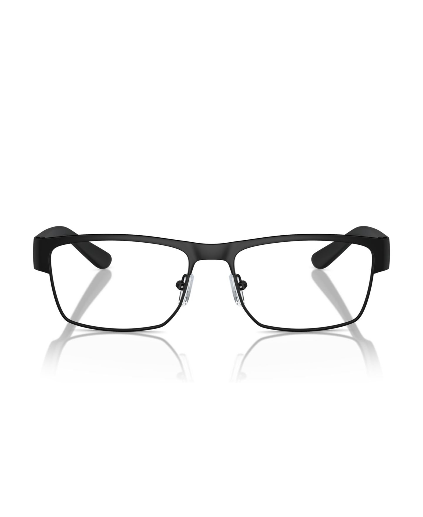 Мужские очки Armani Exchange Man Rectangle Metal AX1065 Eyeglasses, цвет: Матовый чёрный — фото 3