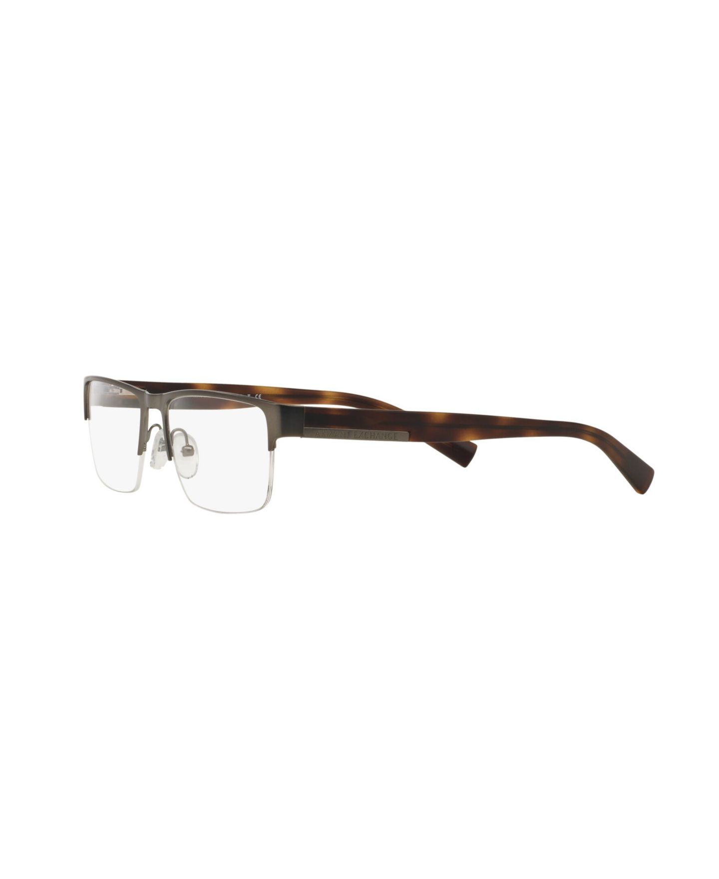 Мужские очки A|X Armani Exchange Man Rectangle Metal AX1018 Eyeglasses, цвет: Графитовый металлик — фото 5
