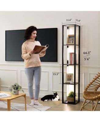 Fancy Pro - 64” Dimmable LED Floor Lamp with Adjustable Color Temp Range (2700K-6000k), Remote/App Control