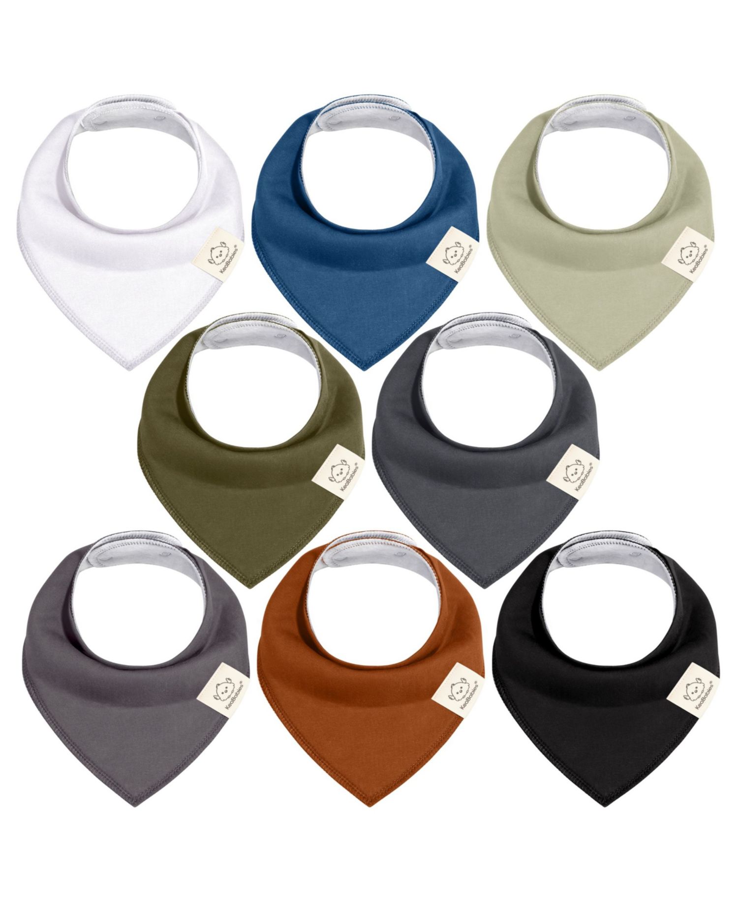8pack Baby Bandana Bibs, Baby Drool Bibs for Baby Girl, Boy, Baby Bibs for Infant, Newborn