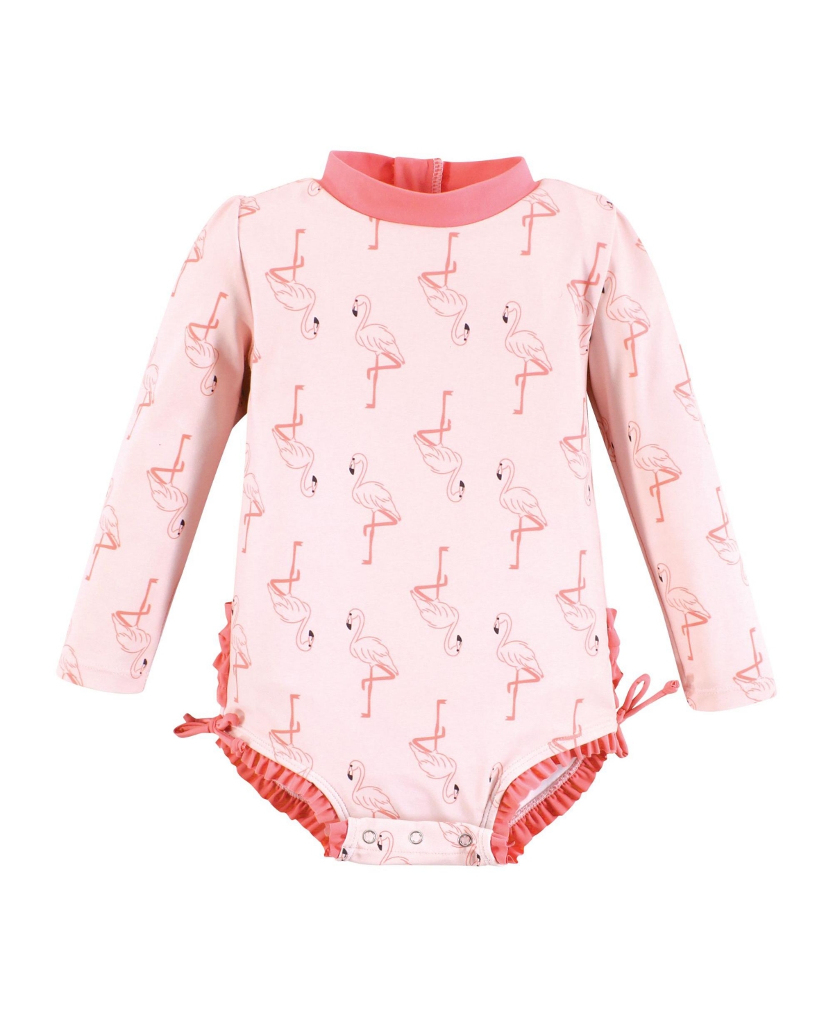 Hudson Baby Baby Boys Rashguard Baby Swimsuit, Pink Flamingo - Pink flamingo