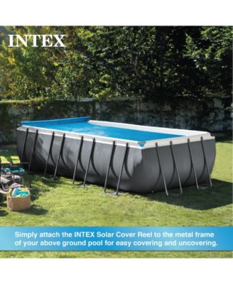 Heavy Duty Aluminum Solar Above Ground Pool Cover Reel, Cover Not Included