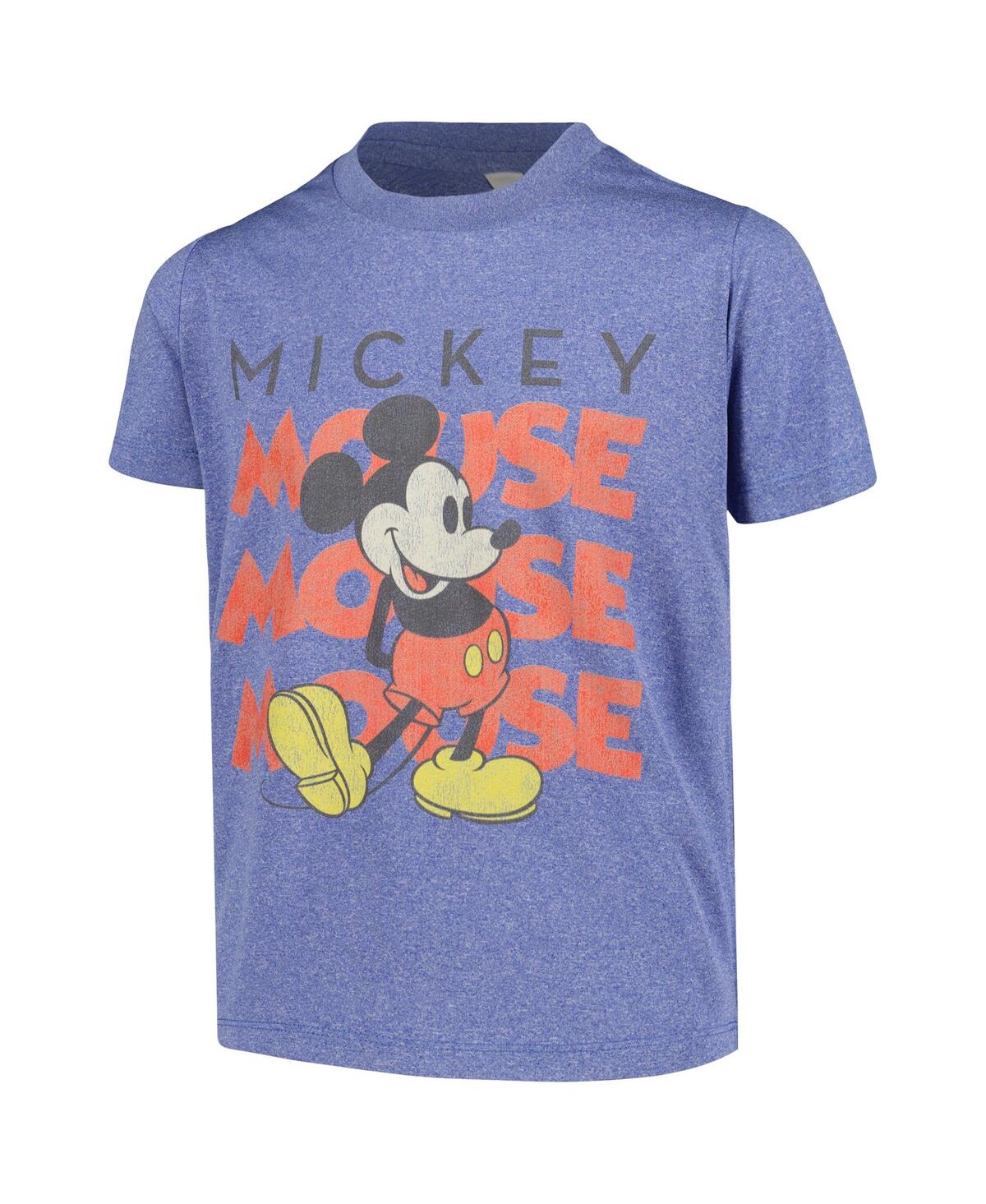 Mad Engine Big Boys And Girls Mickey Friends Classic T-shirt In Heather Royal