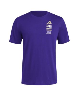 Men's Purple Washington Huskies Reverse Retro Baseball 2 Hit T-Shirt