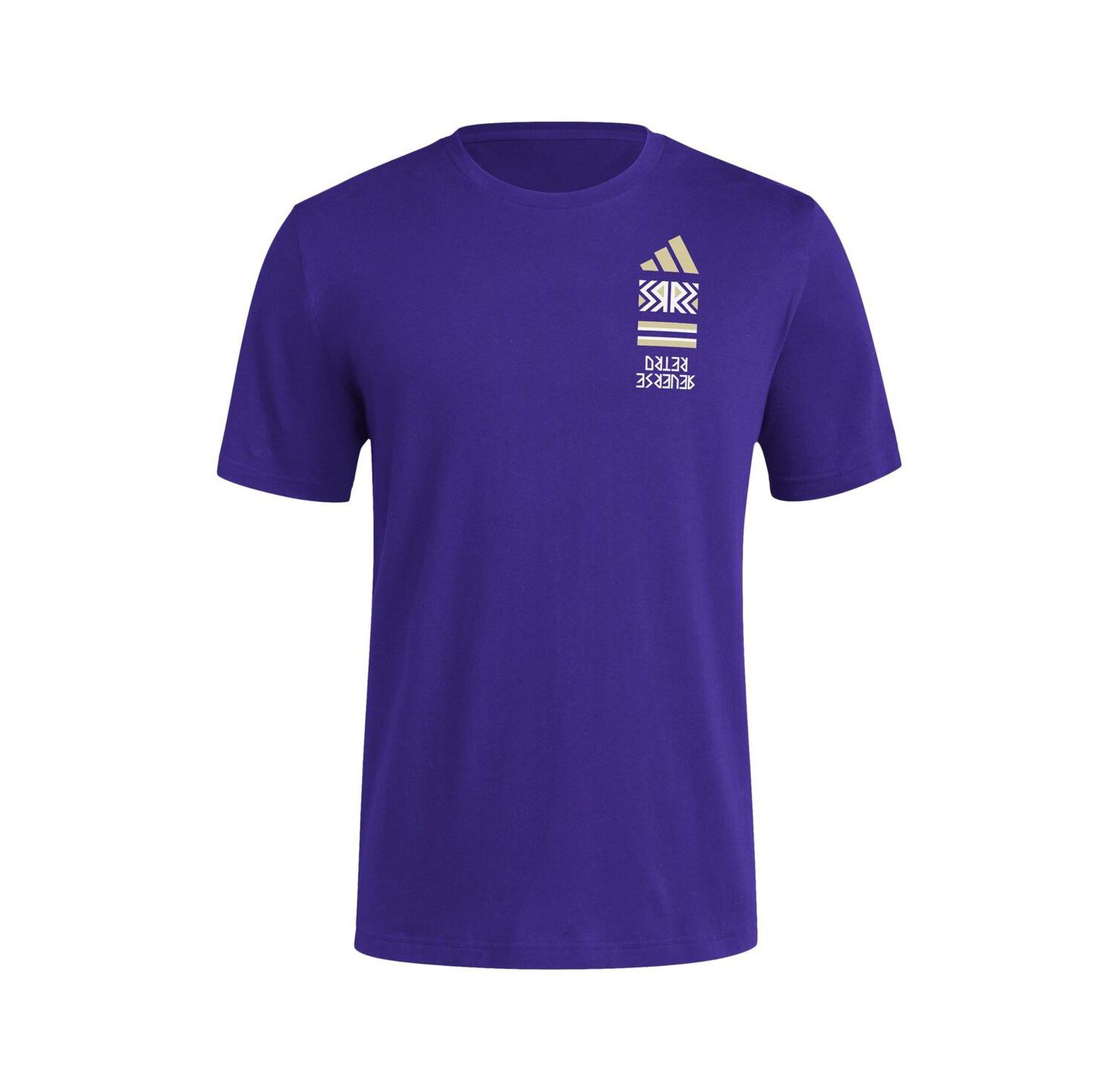 Men's Purple Washington Huskies Reverse Retro Baseball 2 Hit T-Shirt