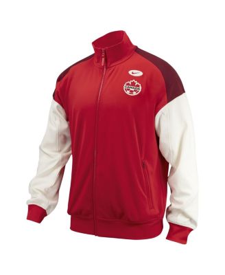 Men's Red Canada Soccer 2024&nbsp;Anthem Performance Full-Zip Jacket