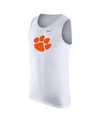 Men's White Clemson Tigers Tank Top
