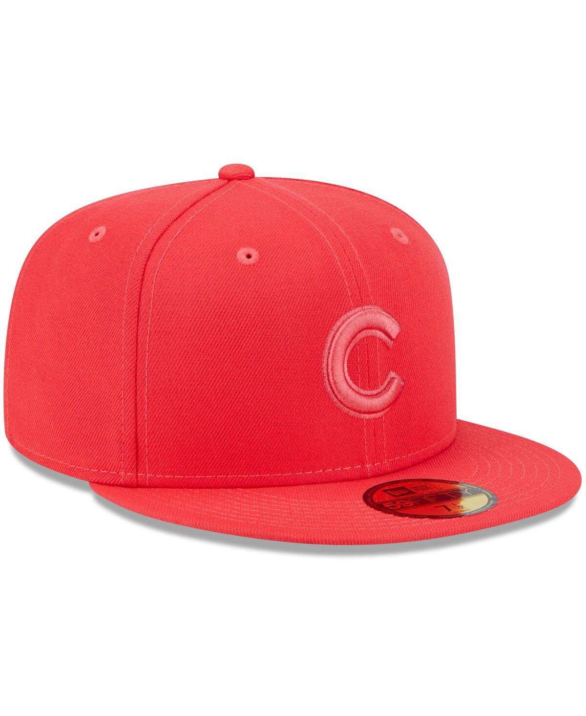 New Era Men's Red Chicago Cubs 2023 Spring Color Basic 59fifty Fitted Hat In Red