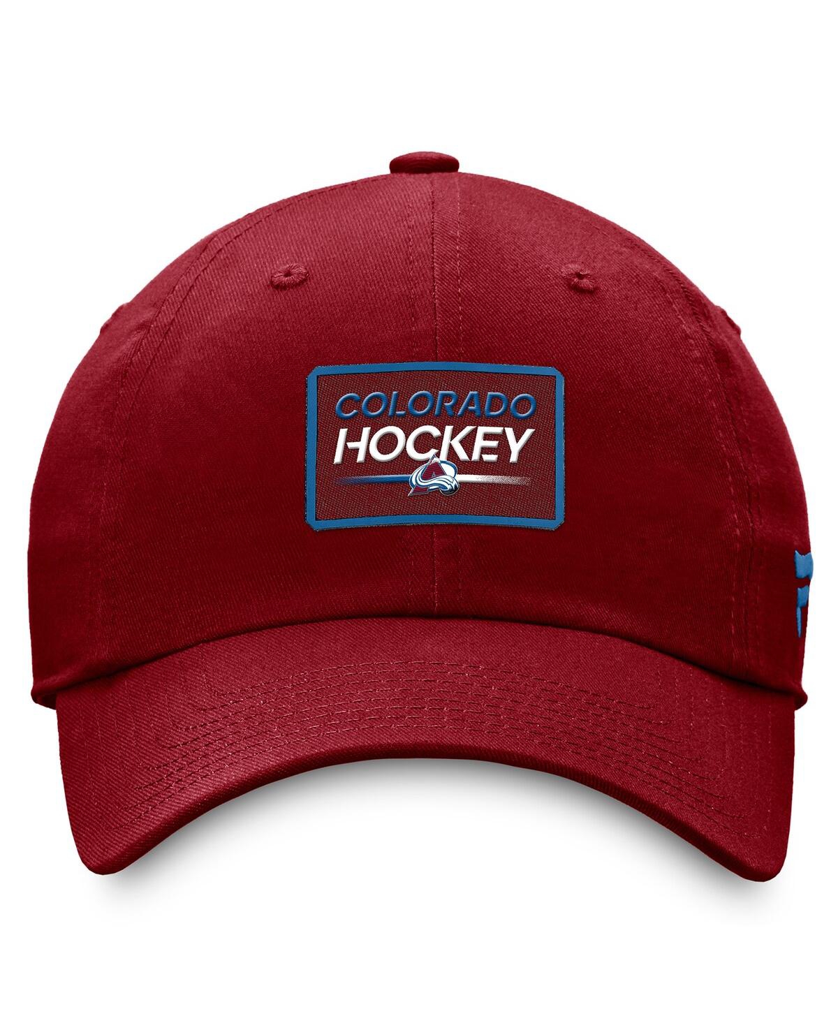 FANATICS MEN'S BURGUNDY COLORADO AVALANCHE AUTHENTIC PRO PRIME ADJUSTABLE HAT