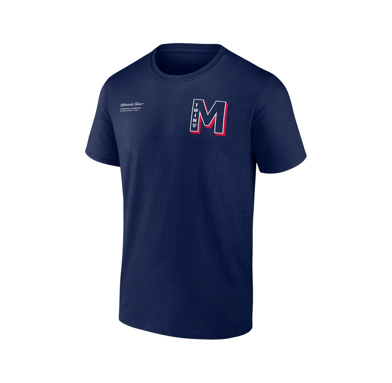 Men's Navy Minnesota Twins Split Zone T-Shirt