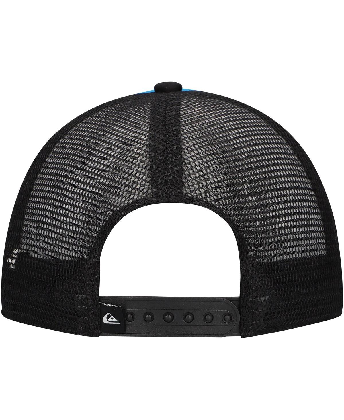 Quiksilver Men'sBlack Foamslayer Trucker Snapback Hat - Blue, Black