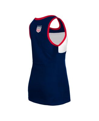 Women's 5th Ocean Navy USWNT Throwback Jersey Racer Tank Top