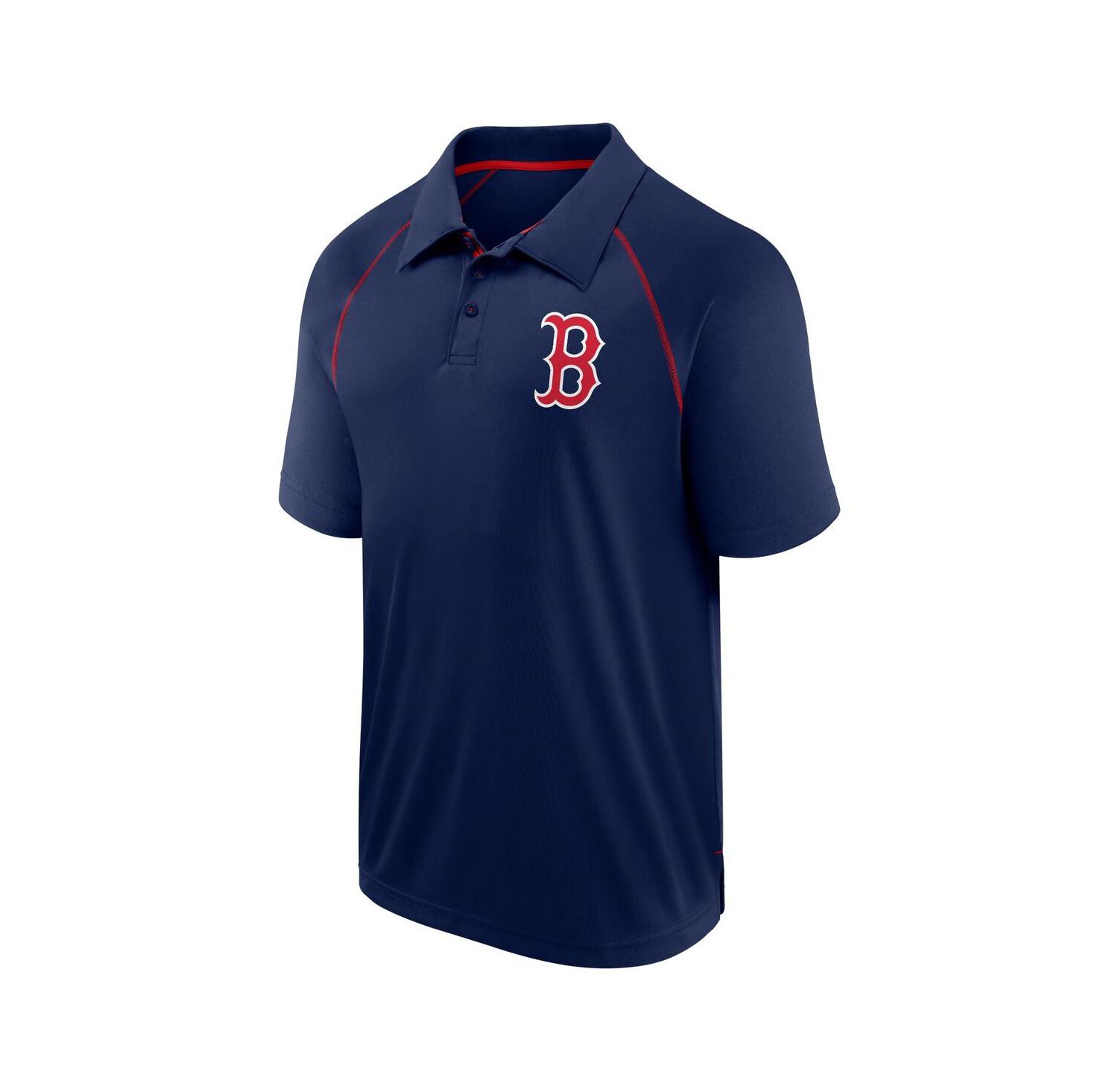 Men's Navy Boston Red Sox Strong Alone Raglan Polo