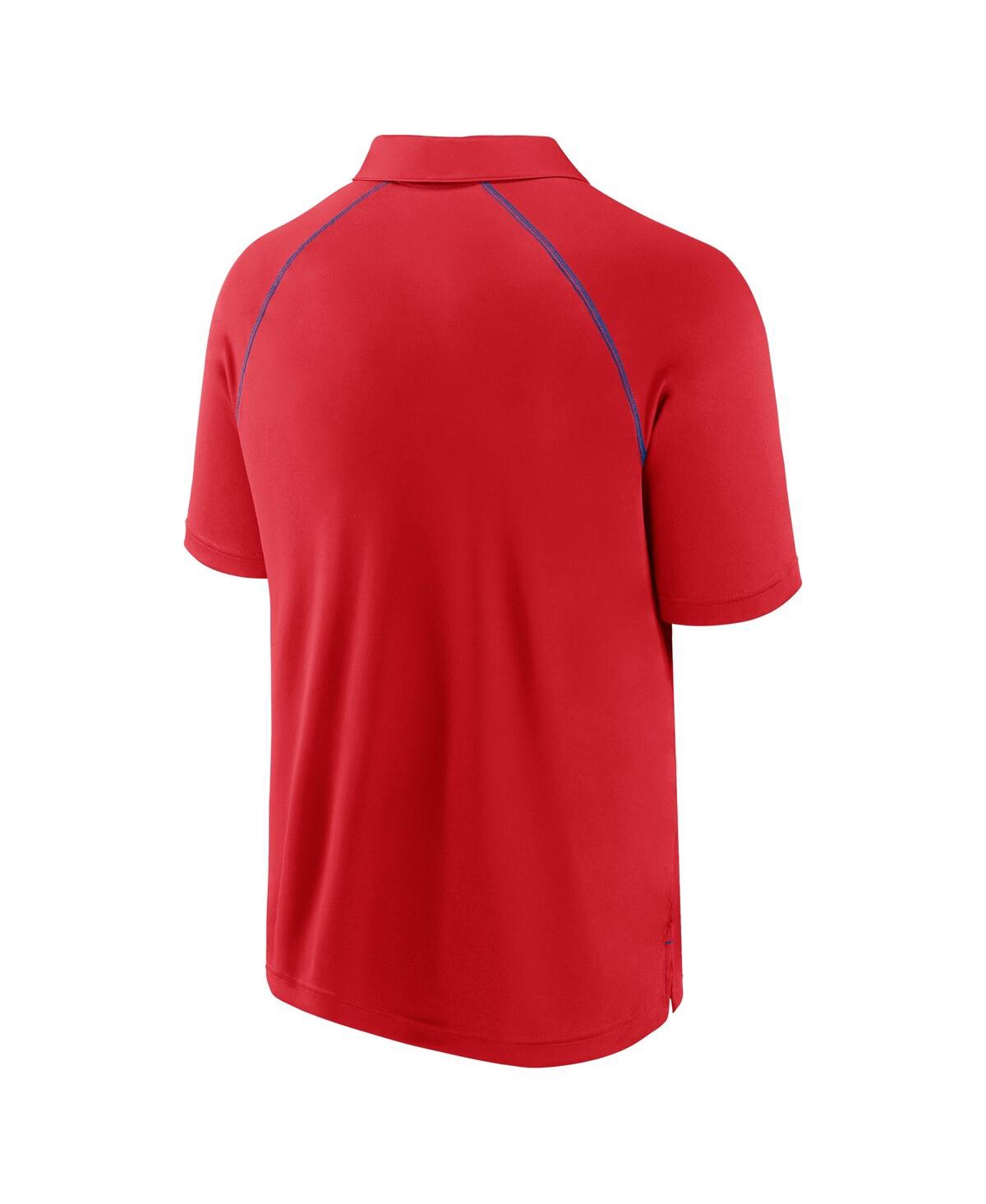 Fanatics Men's Red Philadelphia Phillies Strong Alone Raglan Polo In Red