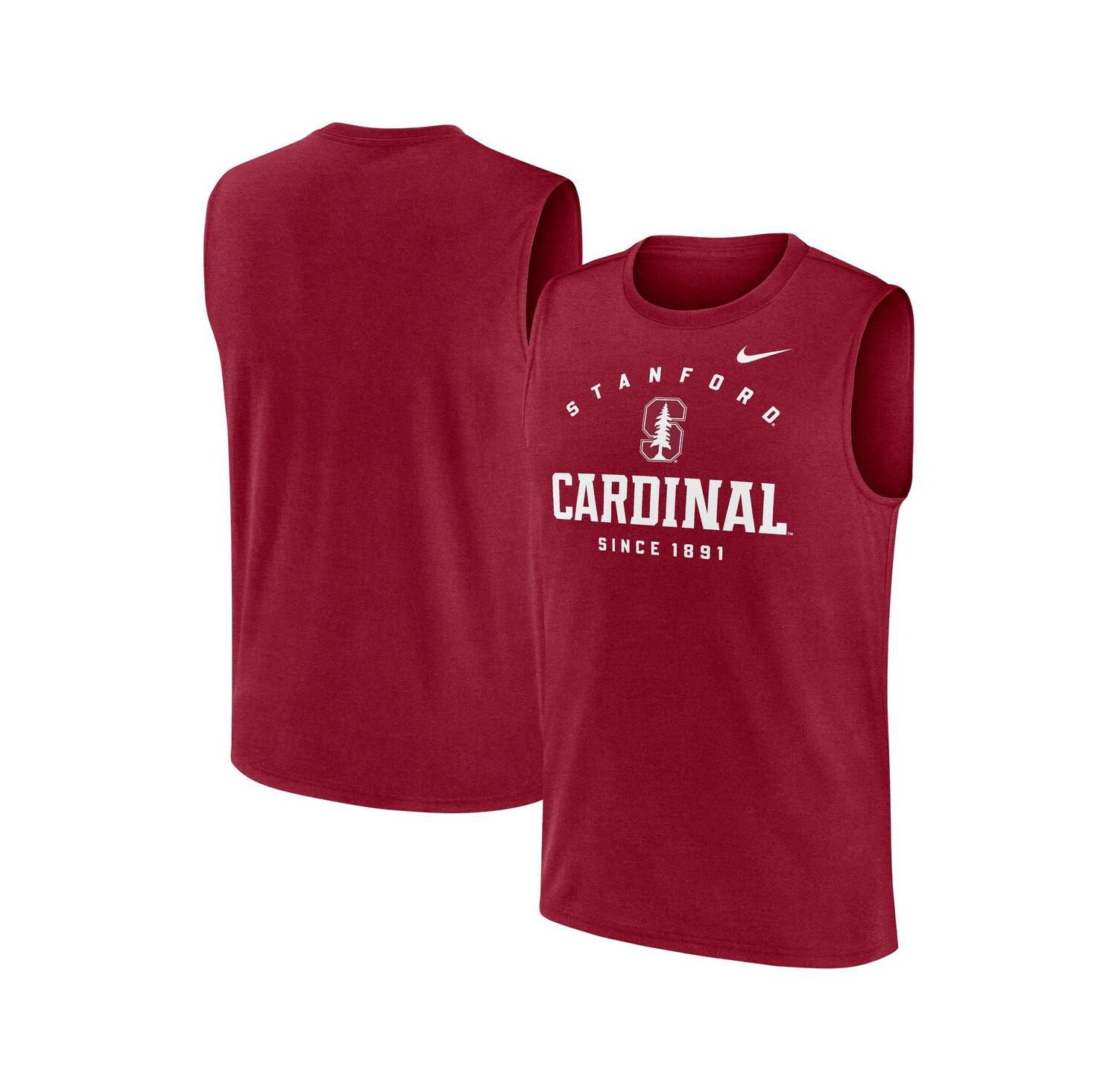 Men's Cardinal Stanford Cardinal Primetime Legend Lock Up Performance Muscle Tank Top
