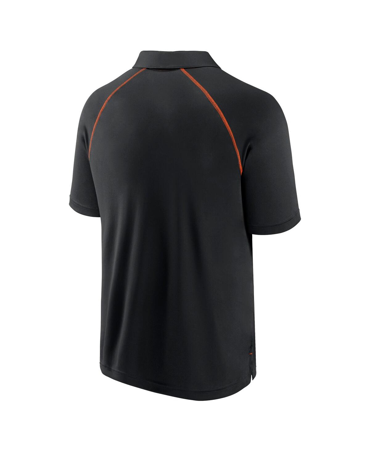 Fanatics Men's Black Baltimore Orioles Strong Alone Raglan Polo In Black