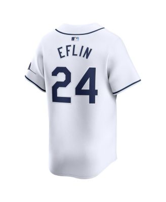 Men's Zach Eflin White Tampa Bay Rays Home Limited Player Jersey