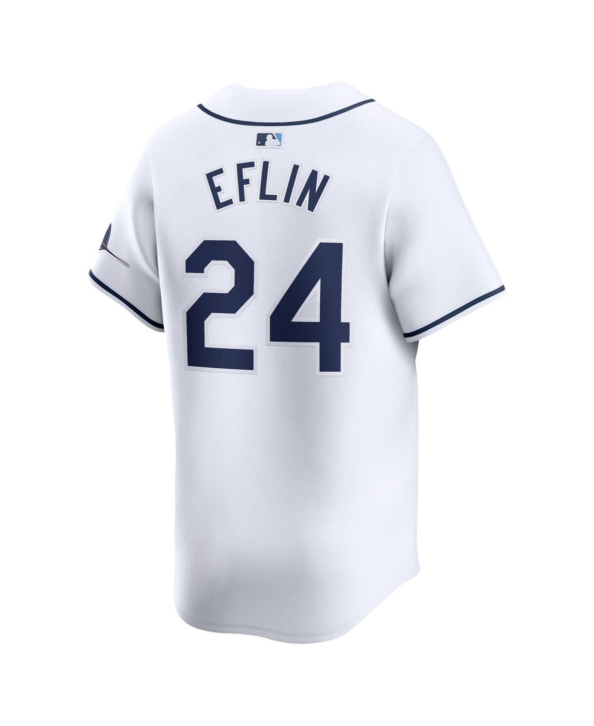 Nike Men's Zach EflTampa Bay Rays Home Limited Player Jersey - White