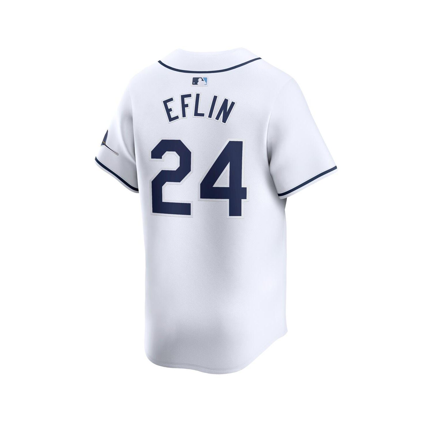 Men's Zach Eflin White Tampa Bay Rays Home Limited Player Jersey