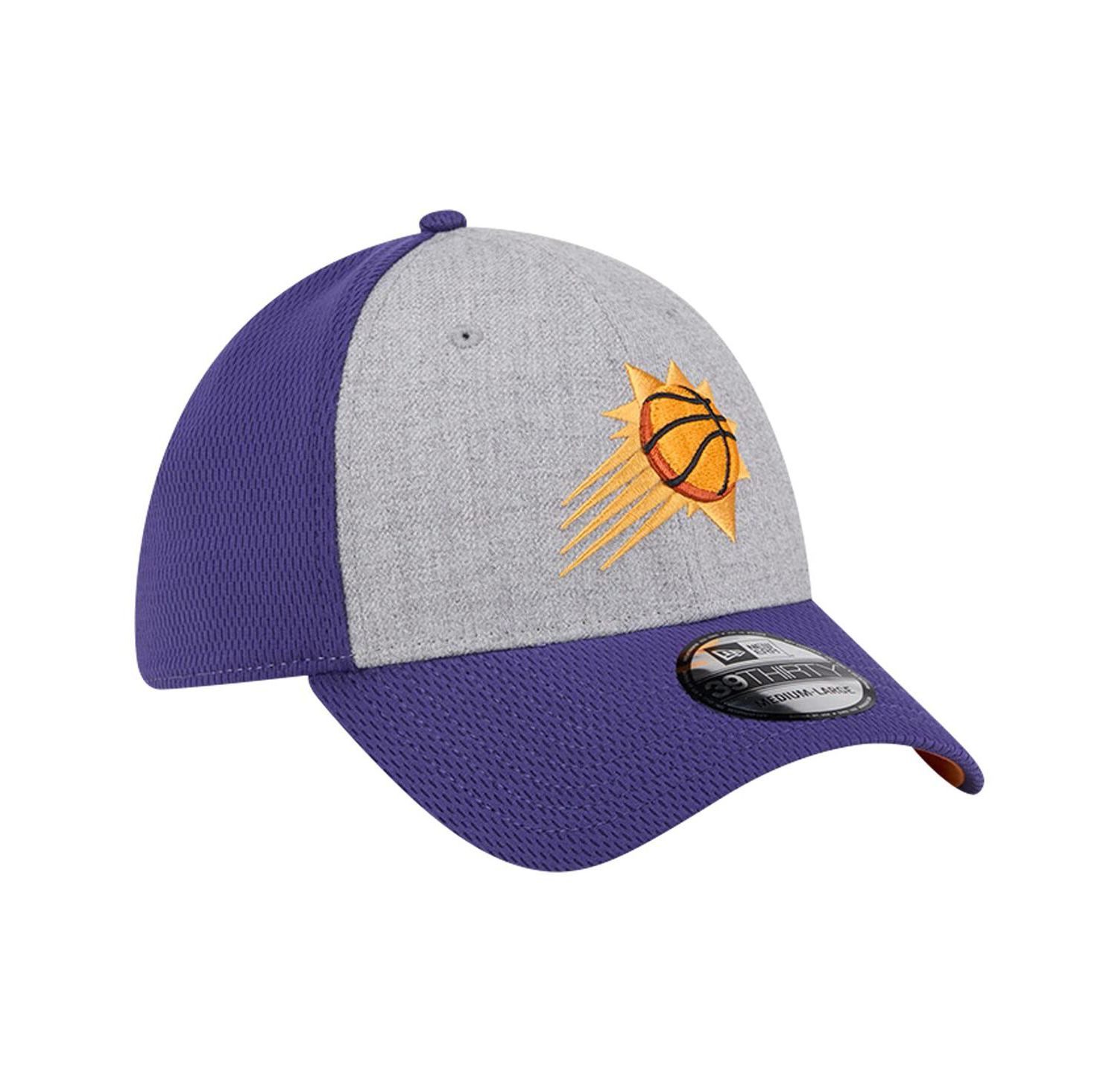Men's Heather Gray/Purple Phoenix Suns Two-Tone 39THIRTY Flex Hat