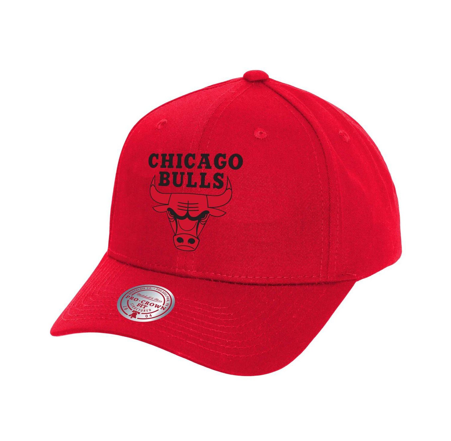 Men's Red Chicago Bulls Fire Red Pro Crown Snapback Hat