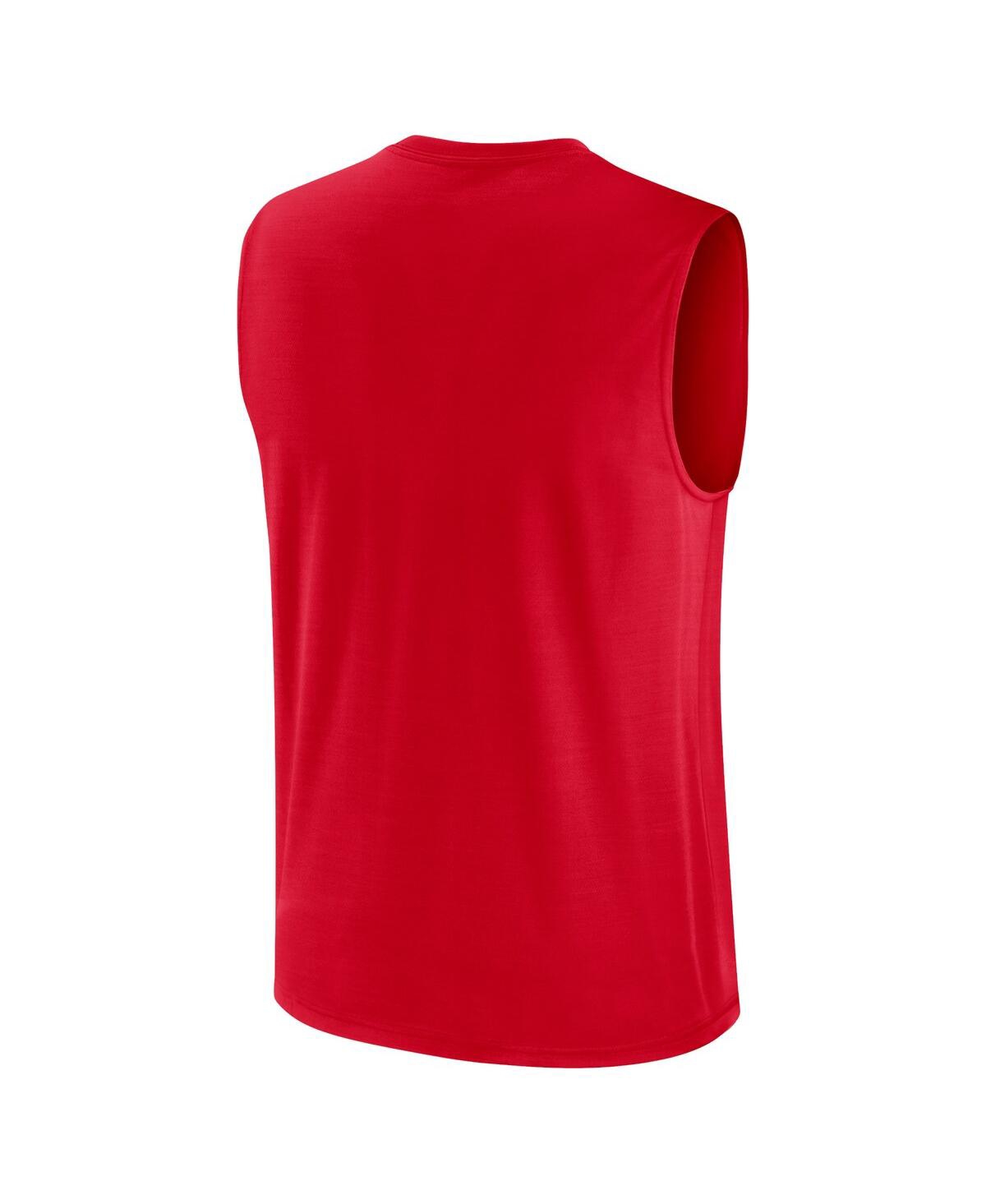 Nike Men'sKansas City Chiefs Blitz Legend Muscle Perform Tank Top - Red