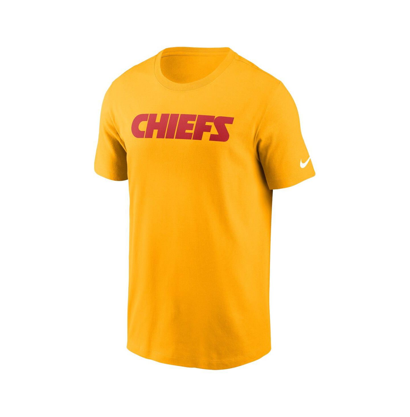 Мужская футболка Nike Gold Kansas City Chiefs Primetime Wordmark Essential — фото 3