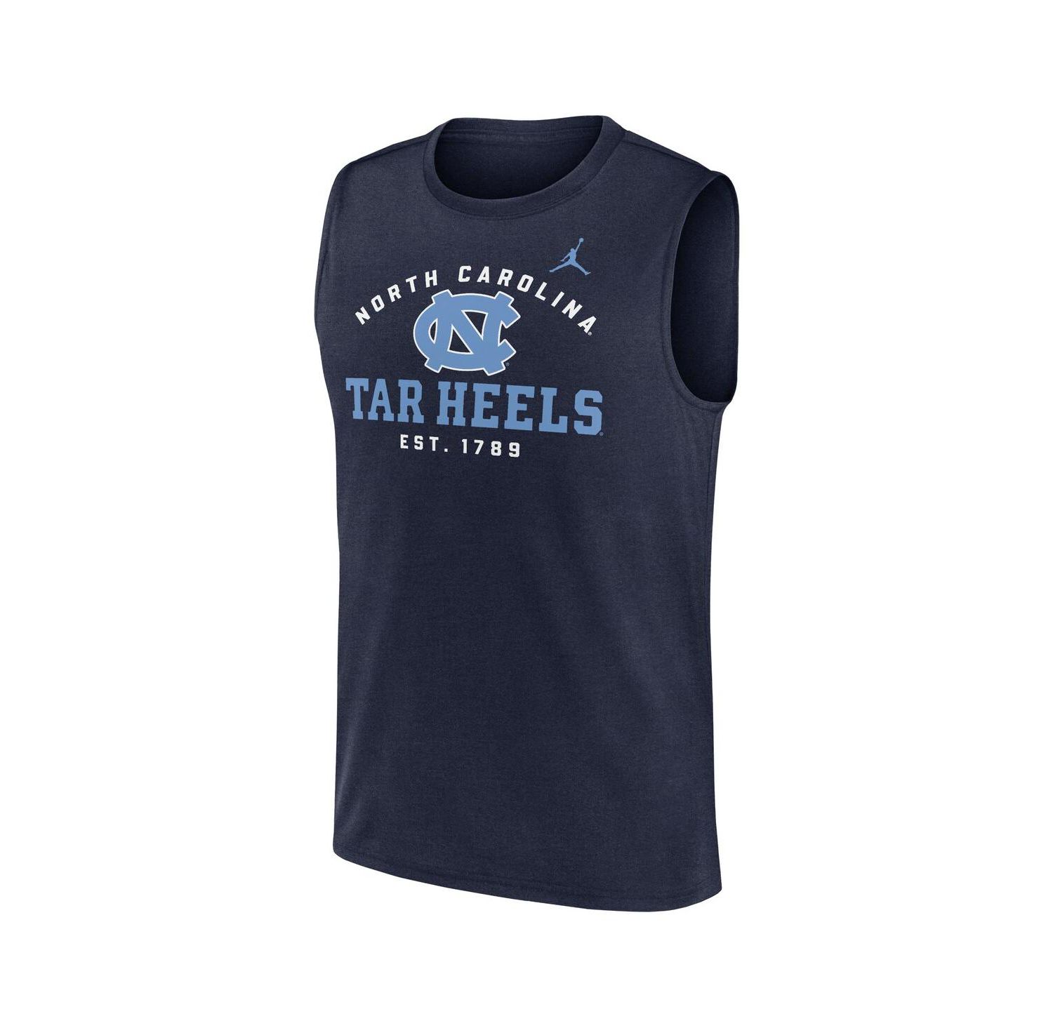 Men's Navy North Carolina Tar Heels Primetime Legend Lock Up Performance Muscle Tank Top