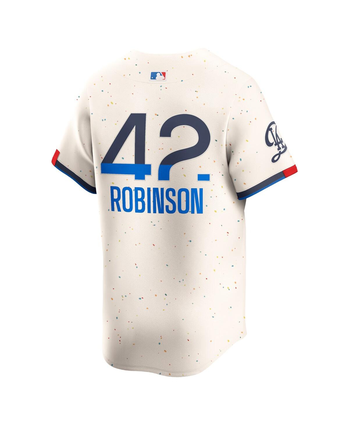 Nike Men's Jackie RobinsonLos Angeles Dodgers 2024 City Connect Limited Player Jersey - Cream