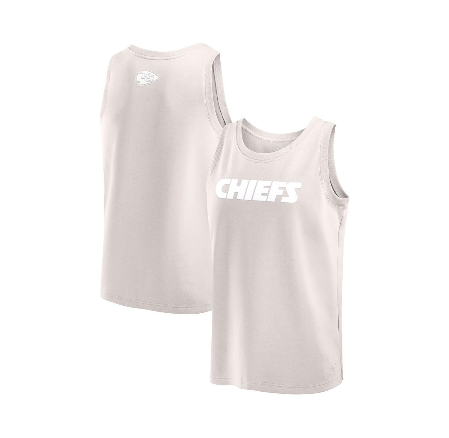Men's Cream Kansas City Chiefs Elements Tank Top