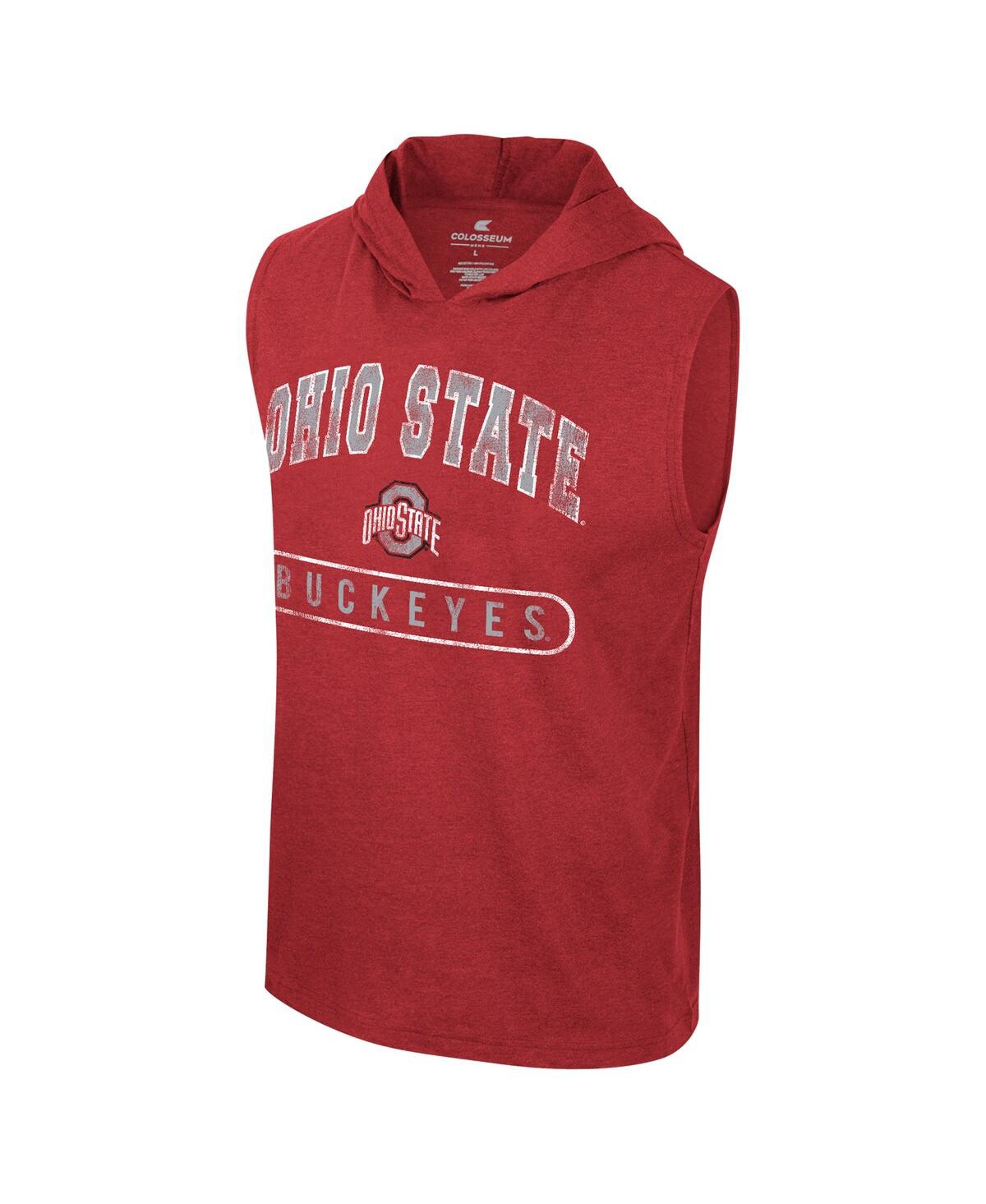 Colosseum Men s Alabama Crimson Tide Varsity Sleeveless Hoodie Tank Top Black Smart Closet