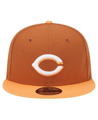 Men's Brown Cincinnati Reds Spring Color Two-Tone 9FIFTY Snapback Hat