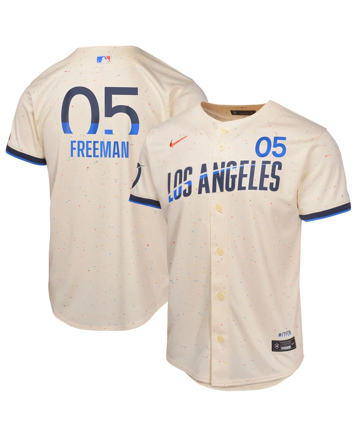 Nike Big Boys and Girls Freddie FreemanLos Angeles Dodgers 2024 City Connect Limited Player Jersey - Cream