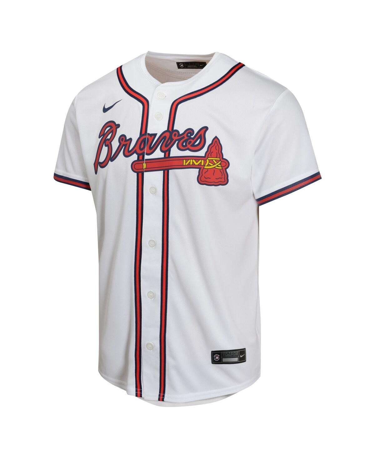 Nike Big Boys and Girls Ronald Acuna Jr.Atlanta Braves Home Game Player Jersey - White