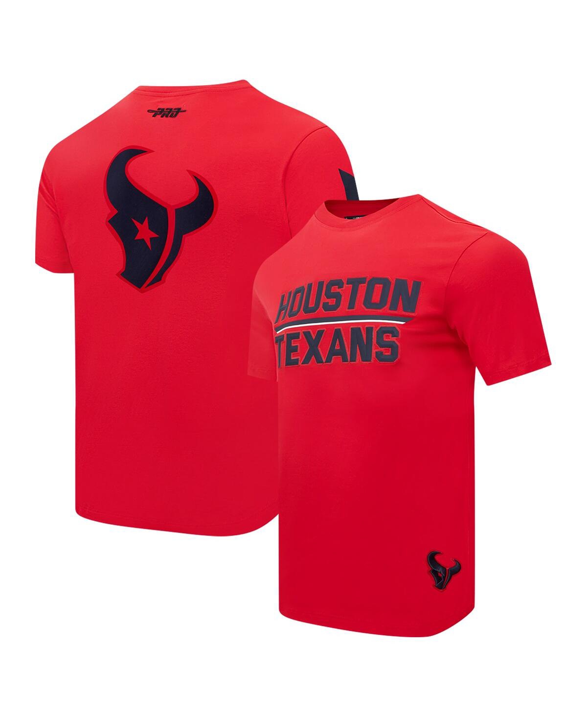 Pro Standard Men's Red Houston Texans Alternate Logo T-shirt In Red