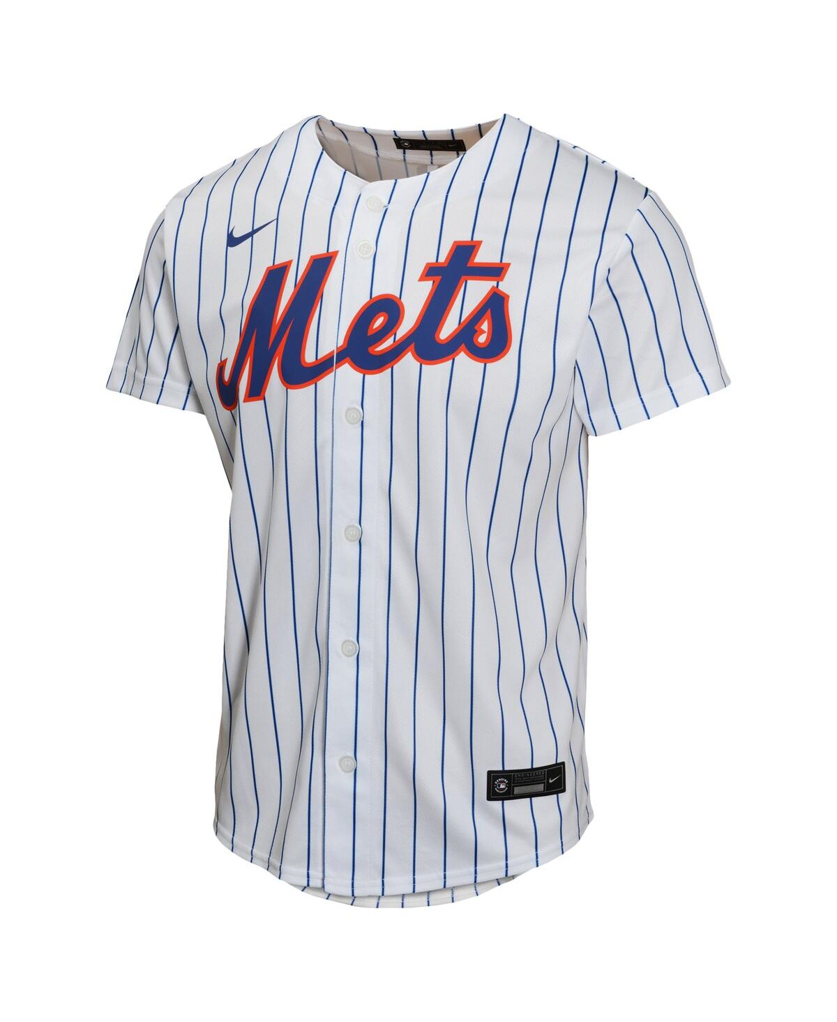 Nike Big Boys and Girls Francisco LindorNew York Mets Home Game Player Jersey - White
