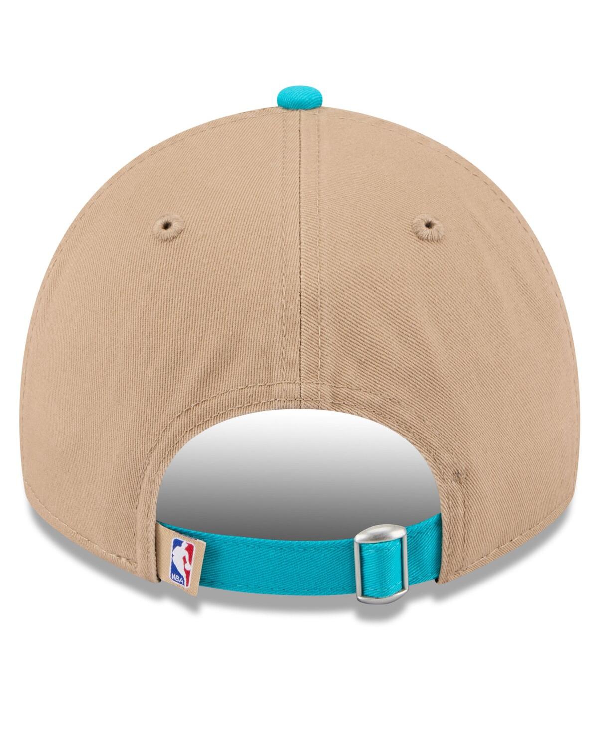 New Era Men'sTeal Charlotte Hornets 2024 Nba Draft 9TWENTY Adjustable Hat - Tan, Teal