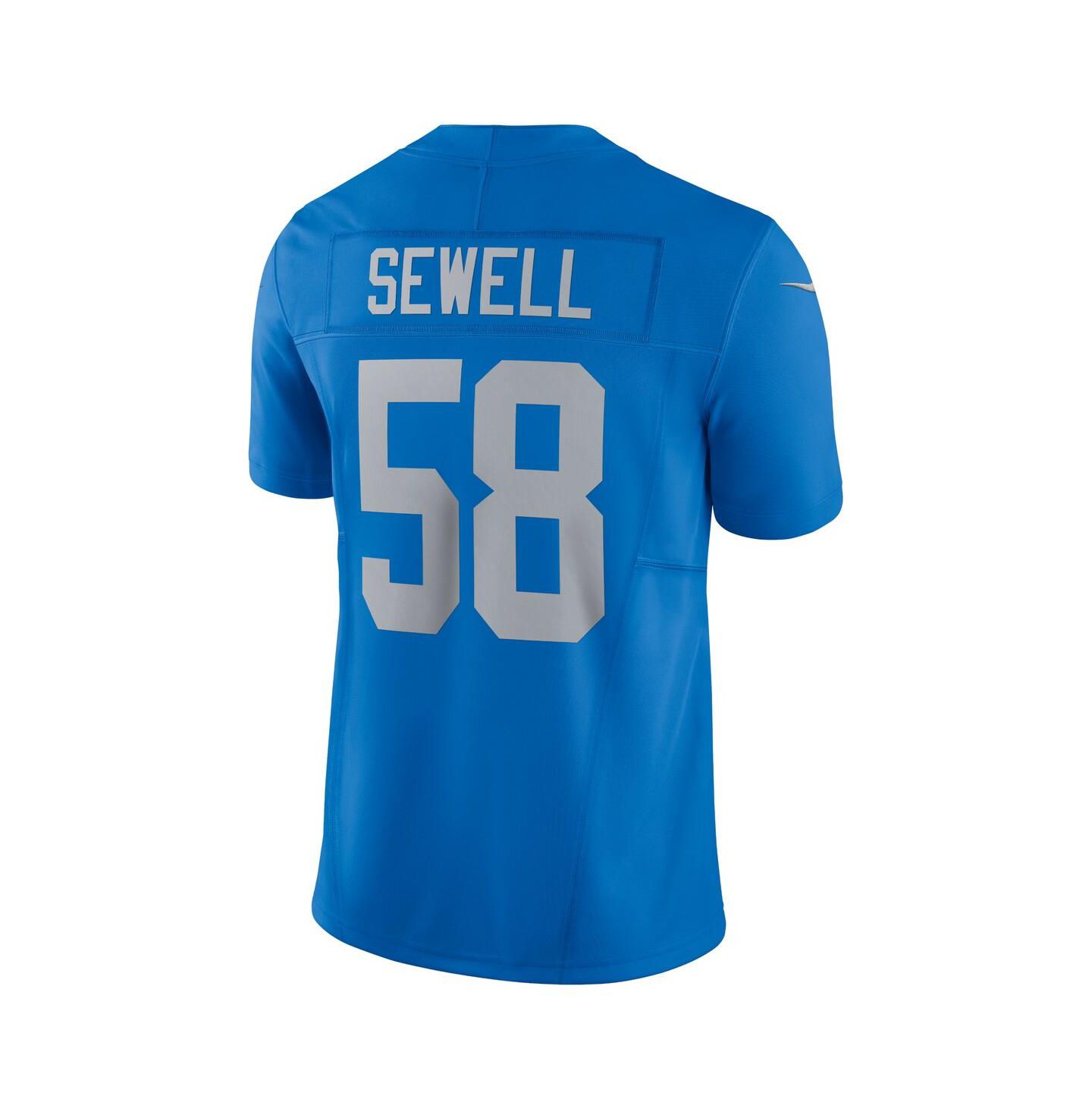 Мужской топ Nike Penei Sewell Detroit Lions Vapor F.U.S.E. Alternate Limited Jersey, цвет: Чёрный — фото 5