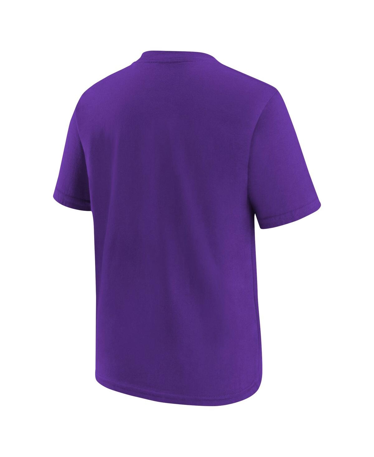 Nike Big Boys And Girls Purple Los Angeles Sparks Essential Logo T-shirt In Purple