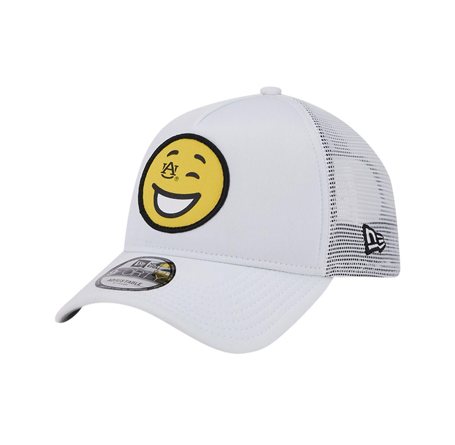Men's White Auburn Tigers Wink Foam Trucker Adjustable Hat