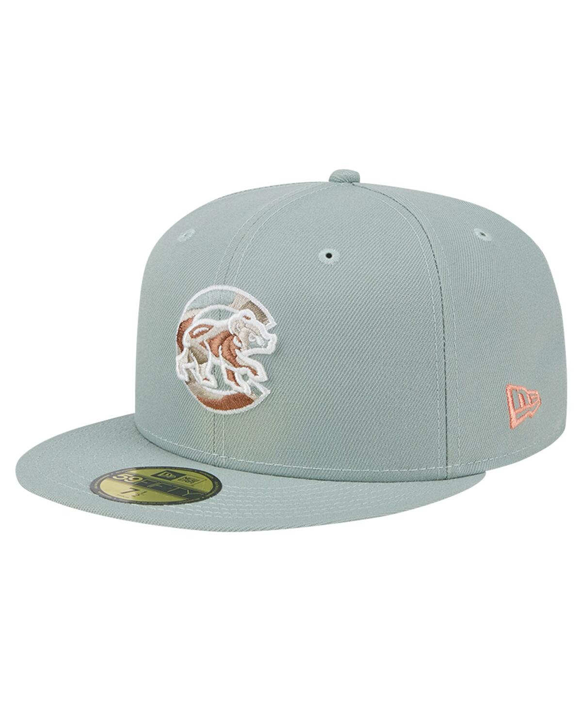 New Era Men'sChicago Cubs Spring Forest 59FIFTY Fitted Hat - Green