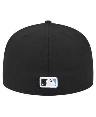 Men's Black Tampa Bay Rays Checkered Undervisor 59FIFTY Fitted Hat