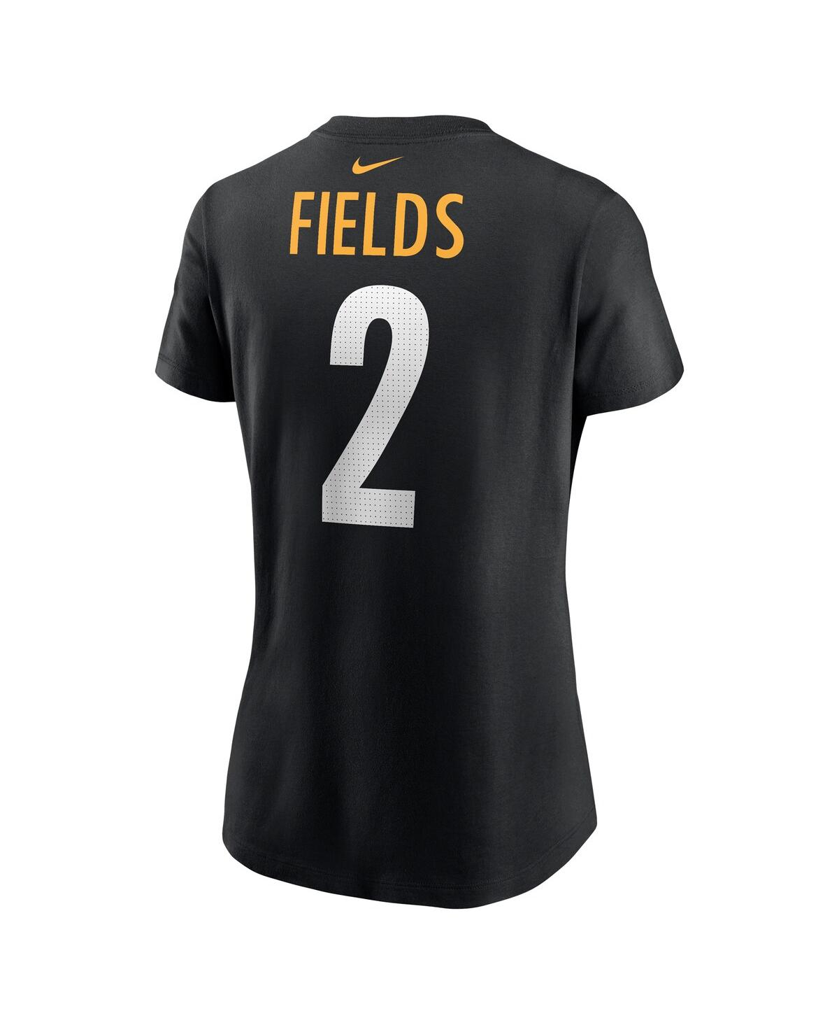 Nike Women's Justin FieldsPittsburgh Steelers Player Name Number T-Shirt - Black