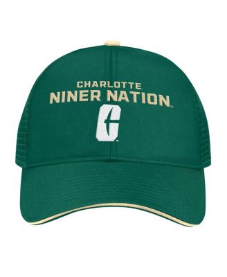 Men's Green Charlotte 49ers Wyatt Primary Team Trucker Adjustable Hat