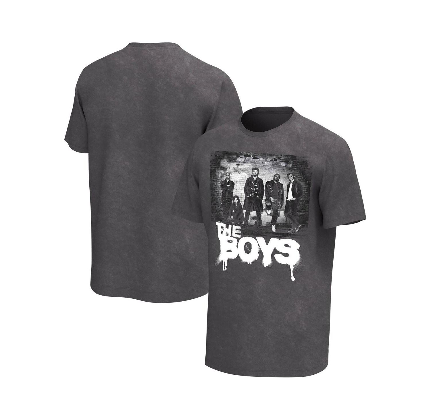 Men's Black The Boys The Crew Washed Graphic T-Shirt