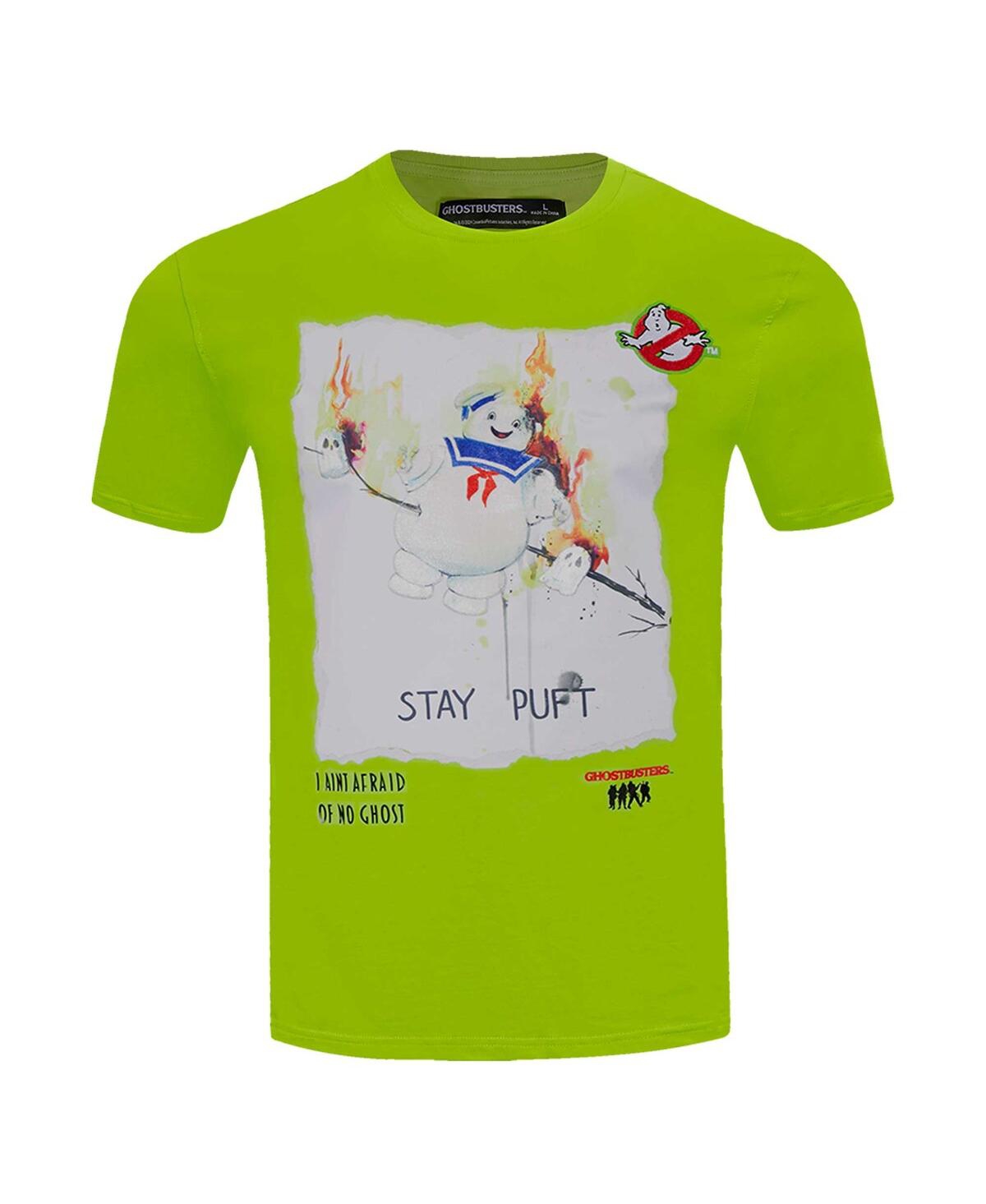 FREEZE MAX MEN'S AND WOMEN'S GREEN GHOSTBUSTERS MARSHMALLOW T-SHIRT 