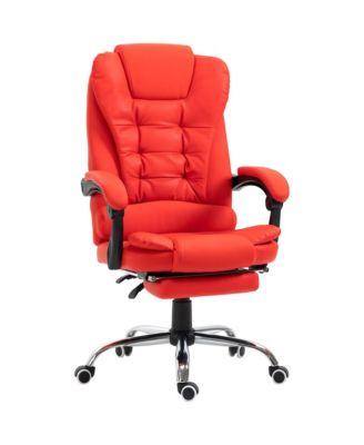 Executive Office Chair with Footrest, Padded Armrests