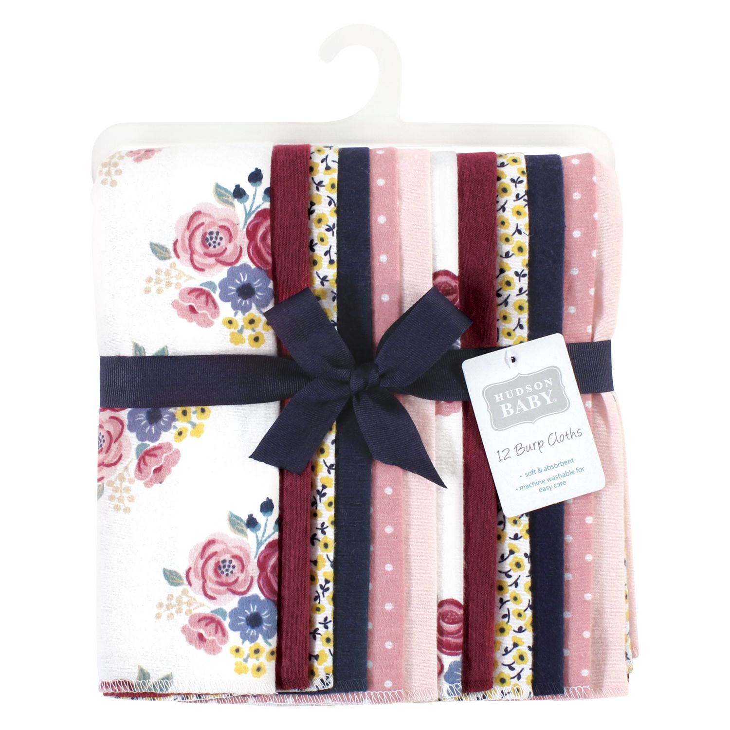 Girls 12Pk Flannel Burp Cloth