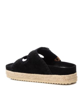 Women's Suede Flat Sandals By XTI