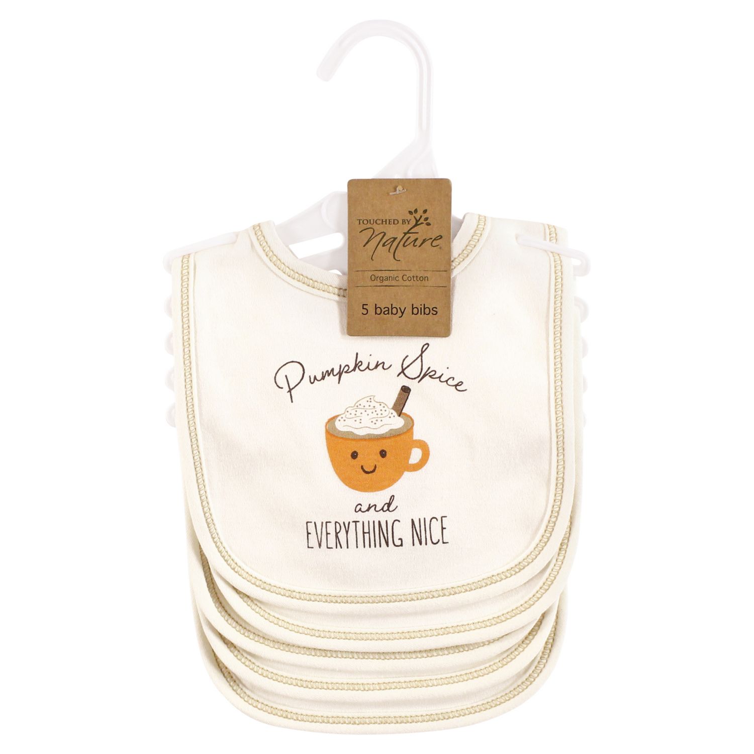 Unisex Natural Cotton Dribble Bibs